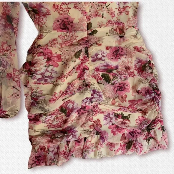 Showpo Pink Floral Mini Dress - Picture 10 of 13